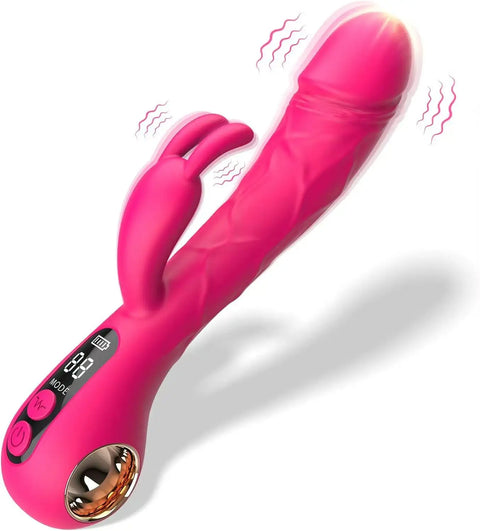 Couples Rabbit Vibrator With Heating Mode- Rechargable