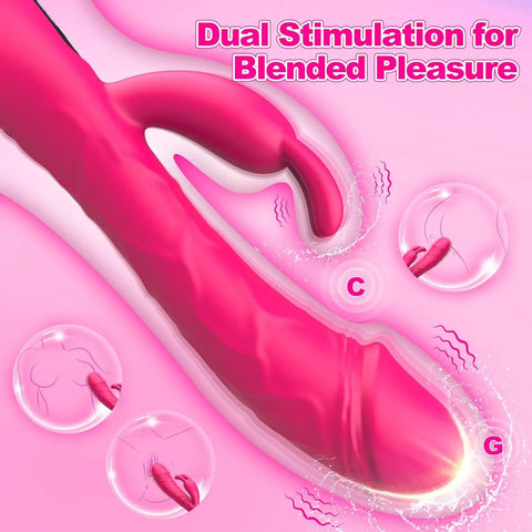 Couples Rabbit Vibrator With Heating Mode- Rechargable